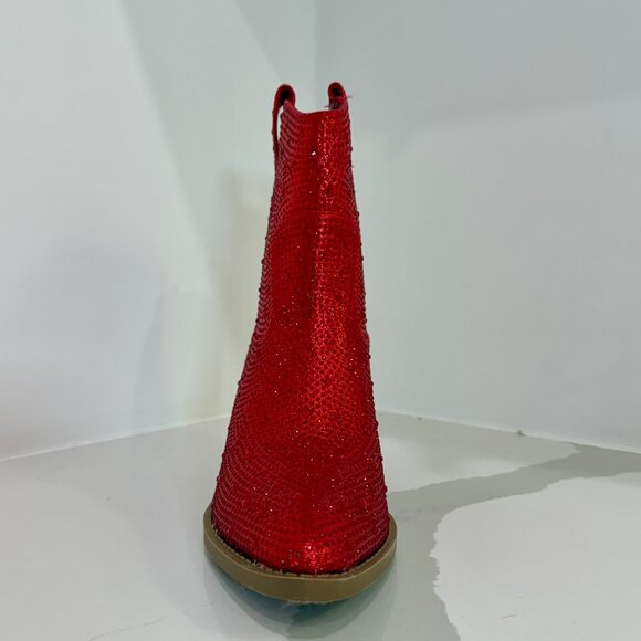 ✨ Red Rhinestone Western Boots ✨ - Picture 3 of 6
